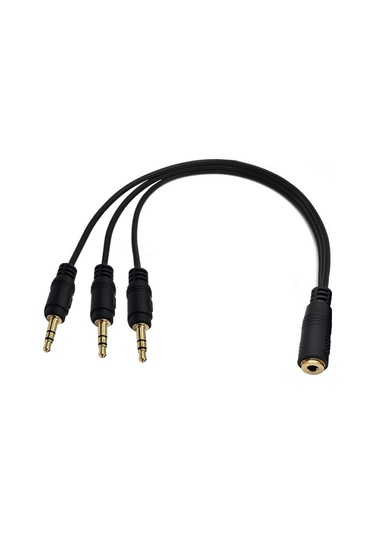 3.5 Mm Stereo Dişi 3xerkek 3.5 Mm 5+1 Ses Kablosu