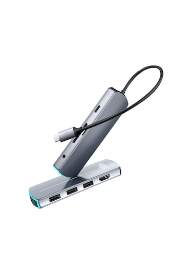 JEYI Type-C to 8in1 HUB Dönüştürücü Çevirici Adaptör