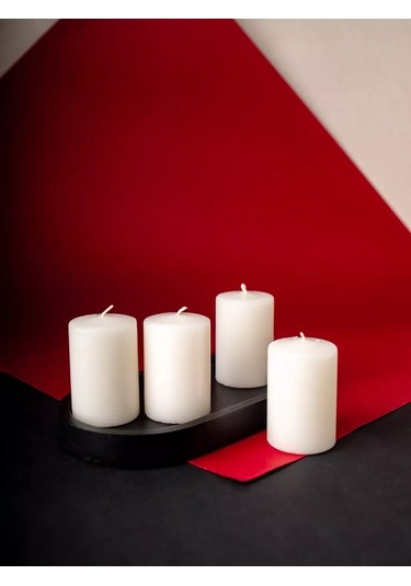 Svetıt' Değerli Dekoratif İç Mekan Sütun Mumları Beyaz Ev İçin Set 219505157 Beyaz