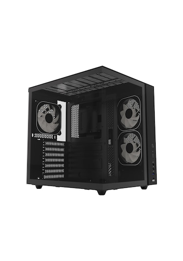 Hawk Gaming Hc510 650w 80+ Bronze Argb Akvaryum Atx Mid Tower Siyah Gaming Kasa