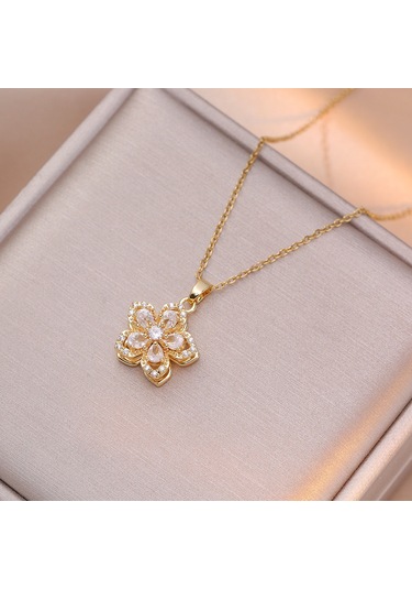 Bayan Kolye: Moda Estetiği Titanyum Çelik Kolye No.2 Çok REnkli