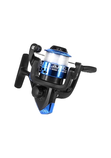 Shineyee Mavi Plastik Bobinli Spinning Makine Seti - 40-180cm Uzunluk Seçenekli Başlangıçcı İçin Olta Takımı Tüm Ekipmanlar Dahil