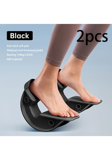 Willowhaven Siyah 2'li Profesyonel Bacak Ve Ayak Bileği Esneme Tahtası, Denge Antrenmanı, Masaj Ve Esneklik Eğitimi