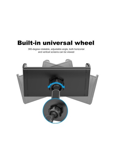 Fortunelane Siya Araba Arka Koltuk Tutucu - Çift Kollu 360 Döner - 5-11 İnç Evrensel - Katlanabilir Abs+alüminyum
