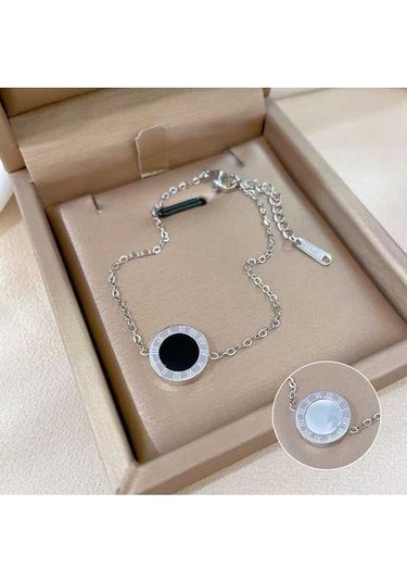 Dancemonkey Titanyum Çelik Hip Hop Bilezik Altın Renk Moda Temperament Basit Bilezik-gsl15 Metalik