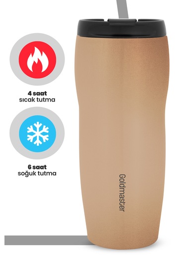 Goldmaster Flex Gm-tm01g Çelik Termos Bardak Gold Rose Gold