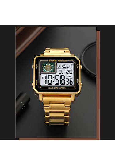 Skmeı 2033 Spor Saatleri Geri Sayım Çift Zamanlı Saat Alarm Saati Kronograf Masa Dijital Saatler 30 Metre Su Geçirmez Saat Çok Renkli