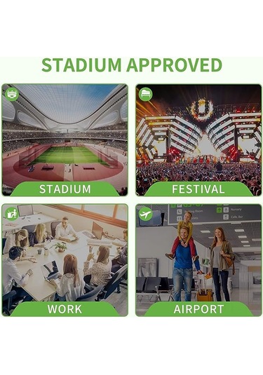 Dofolink Stadyum Onaylı Şeffaf Tek Omuz Çanta - Spor, Konser, Seyahat İçin Dayanıklı, Su Geçirmez Pvc Materyal Ve Ayarlanabilir Askı Çok Renkli