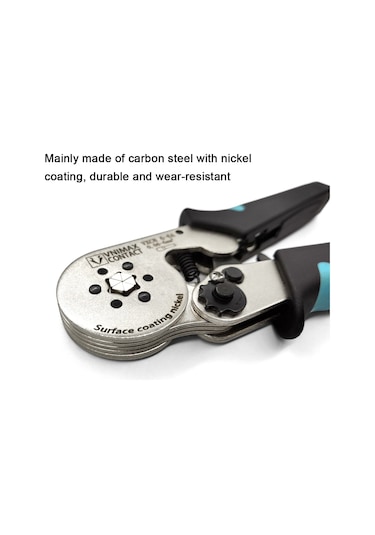 Padalink 0.06-6mm² Kablolama İçin Çok Fonksiyonlu Hcs8 6-6 Boru Tipi Kablo Pensi, Dayanıklı Nikel Kaplama.