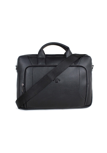 Siyah Renk Evrak Ve Laptop Çantası 15,6 İnç Unisex Siyah