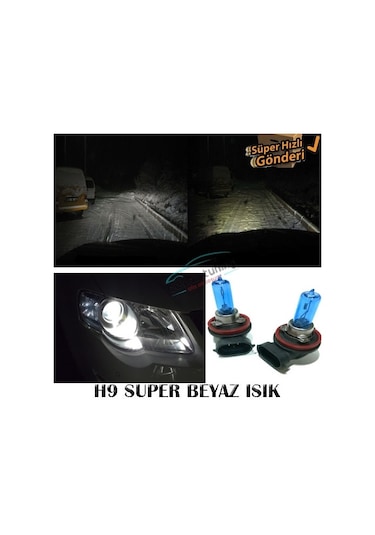 H9 Beyaz Işık Far Ampulü 12V