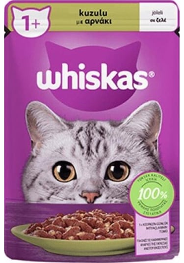 Whiskas Pouch Jöle Içinde Kuzulu Yetişkin Kedi Konservesi 28x85 Gr