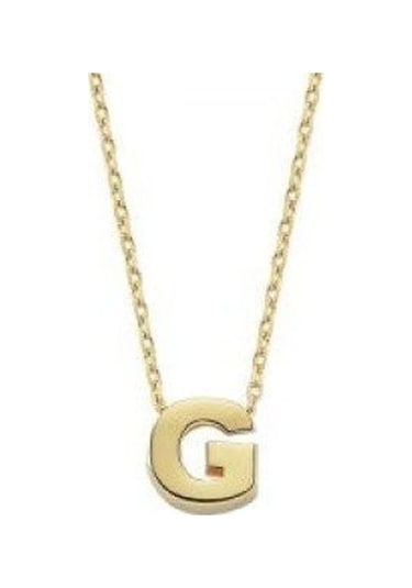 Sembolgold Altın G Harfli Taşsız Kolye