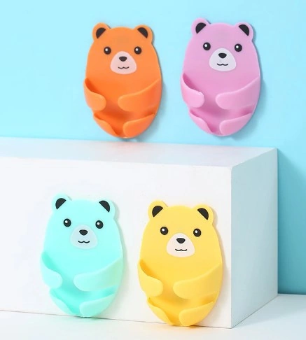 Ayıcık Desenli Çok Amaçlı 4 Lü Fiş Tutucu 4741