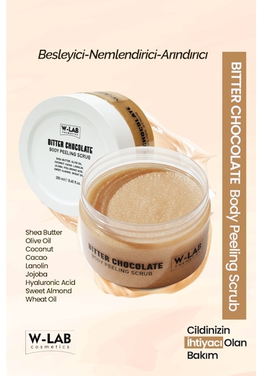 W-Lab Cosmetics Bitter Chocolate Body Peeling Scrub 250 Ml