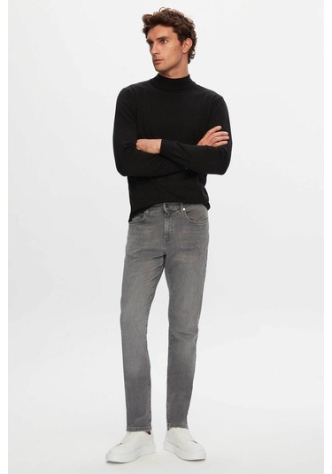 D's Damat Slim Fit Düz Boru Paça Erkek Denim Pantolon - Gri 6HCJ3ORT00102 D's Damat Slim Fit Düz Boru Paça Erkek Denim Pantolon - Gri 6HCJ3ORT00102