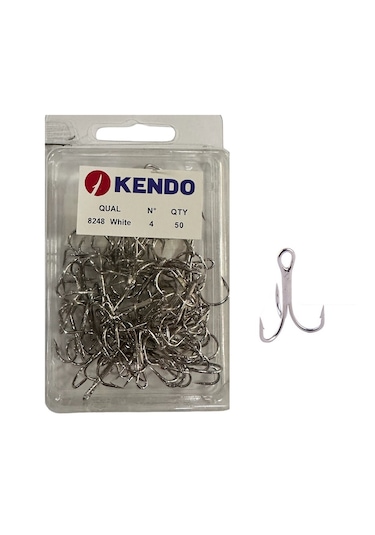 Kendo 8248 No:4 Nikel Üçlü İğne 50 Adet