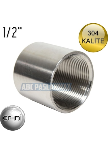 Paslanmaz Çelik 1/2'' Manşon 304 Kalite