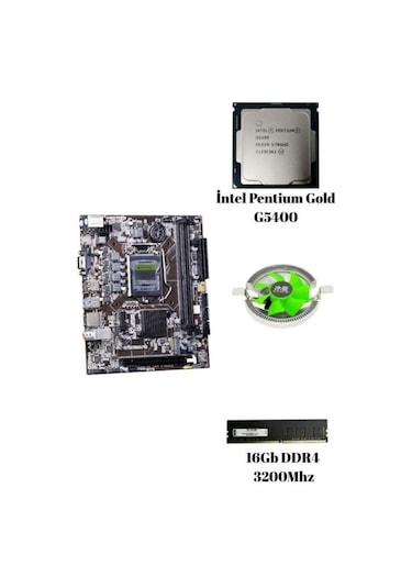 Rbd10053 G5400 Pentium Gold / 16gb Ram / Cpu Fan Bundle Set