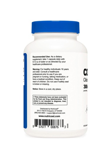 Nutricost Cdp Choline Citicoline 300mg, 120 Vegetarian Caps...