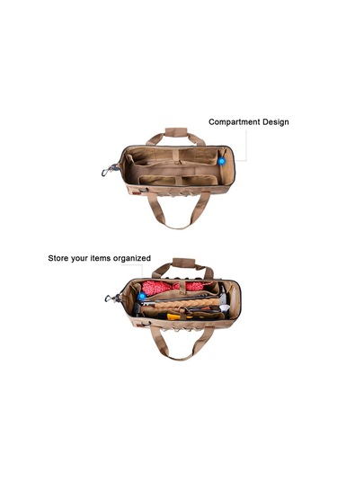 Kamp Alet Çantası Büyük Kapasiteli Geniş Ağızlı Saklama,siyah Siyah