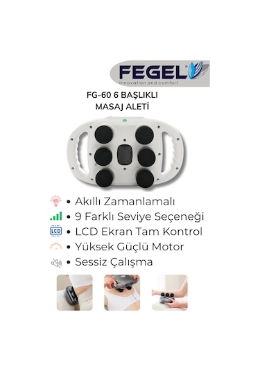 Fegel Pulsezen 6x Akıllı Tüm Vücut Terapi Tabancası Beyaz