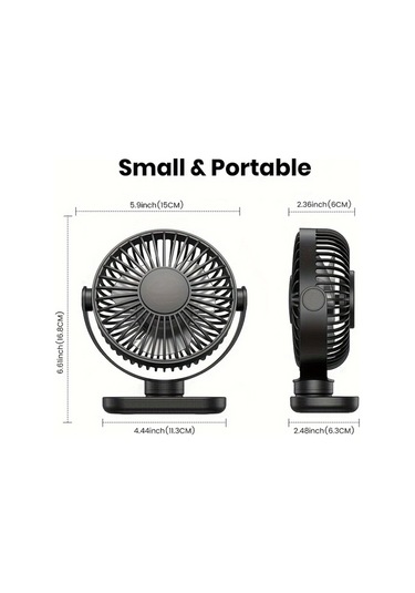 Boatshop1 Mor Topk Kişisel Usb Klipsli Masa Fanı Fırçasız Motor Sessiz Güçlü Hava Akışı Taşınabilir Mini Fan
