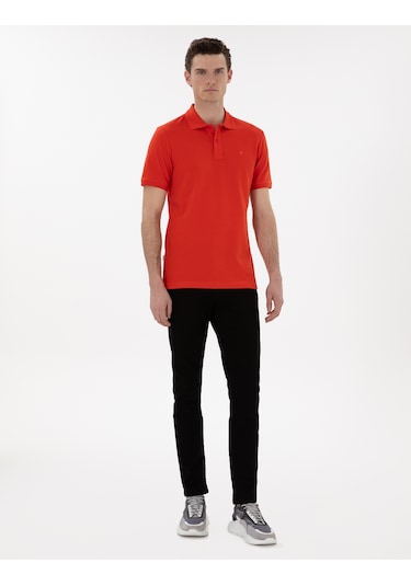 Pierre Cardin Erkek Kırmızı Tişört Basic 50302561-vr030 Kırmızı