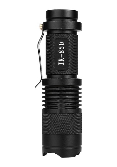Ebitda Ir Lamba 850nm 5w Zoom Kızılötesi El Feneri Siyah - Gece Görüşü İçin Mükemmel Siyah