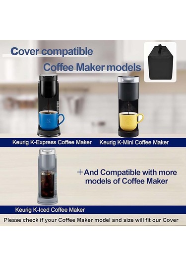 Homyl Kahve Makinesi Toz Geçirmez Kapak Aksesuar Koruyucu Siyah