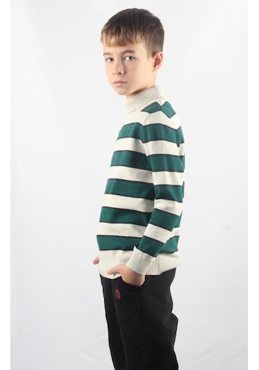 Alexandergardı Balıkçı Yaka Çocuk Triko Kazak C23-7105 001