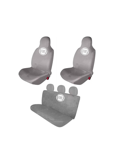 Fiat Egea Hatchback Pratik Servis Kılıfı Ön ve Arka Set Gri