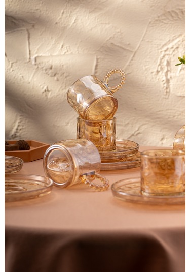 Emsan Çifte Kavrulmuş 100 Ml 6'lı Kahve Fincan Takımı Kahverengi