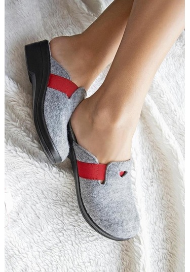 Muya Penny 32924-087 Kadın Kışlık Ev Terliği Gri 36-40 Gri