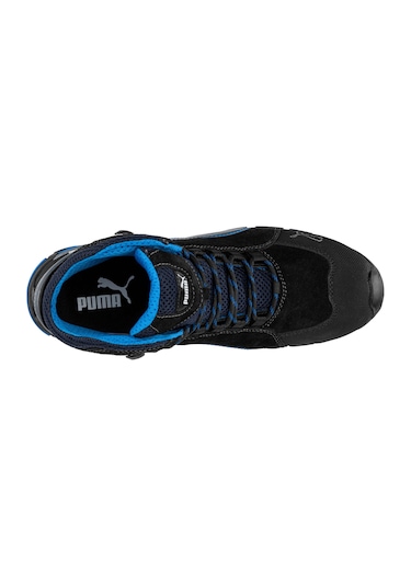 Puma Safety Rio Mid Alüminyum Burunlu Ayakkabısı S3 Src Siyah - Mavi
