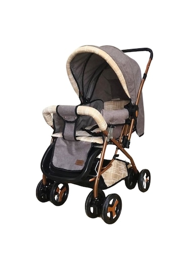 Vavbaby Dual Comfort Line Çift Yönlü Bebek Arabası Bej-gold