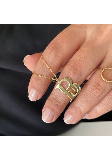 Simurg Jewellery Gümüş Tasarım Harfli Kolye