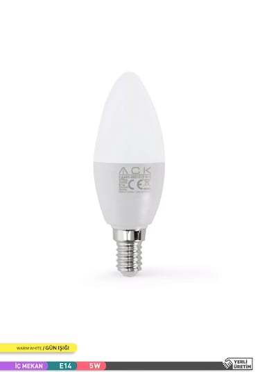 Ack 7w Led Ampül Aa09-00710 3000k Sarı Işık - Ct-4079 - 10 Adet 10'lu Paket