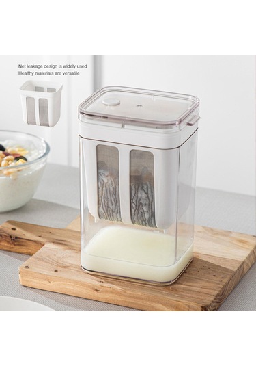 Homyl Gıda Süzgeci Yoğurt Filtresi Soya Ev Suyu İçin Yeniden Beyaz