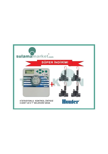 Hunter Xcore Xc-401 Kontrol Ünitesi Ve Pgv100 Selenoid Vana Seti