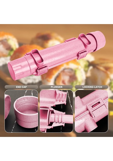 Pxcl Suşi Makinesi, Suşi Bazukası, Suşi Dıy Yapma Makinesi Sebze Pembe