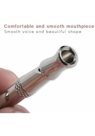 Homyl Ultrasonik Köpek Eğitim Düdüğü Evcil Malzemeleri Gümüş