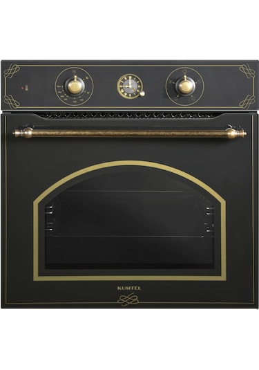 Kumtel B66-SF2 AT 4PRO - KO-40TAHDF - DA6-835 Rustik Siyah Ankastre Set