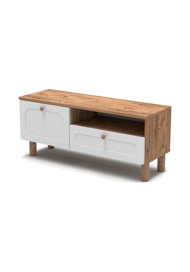 Bohem Tv Ünitesi 105 Cm Mdf Kapak Ceviz - Beyaz