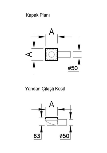 VitrA V-Flow Kare Duş Kanalı 10x10 cm Parlak Krom 59980062000