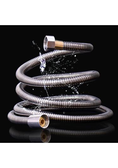 Padalink 3 Metre Çelik Banyo Hortumu - Korumalı, Yaşlılar Ve Evcil Hayvanlar İçin Uygun, Chrome Finish Diğer