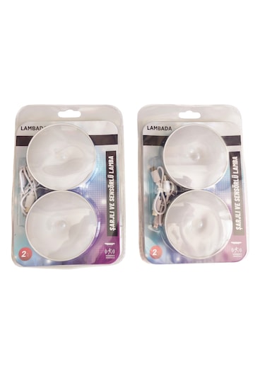 4 Adet Hareket Sensörlü Usb Şarjlı Led Işık Lamba-oda, Mutfak, Salon Ve Merdiven Işıklandırma 1