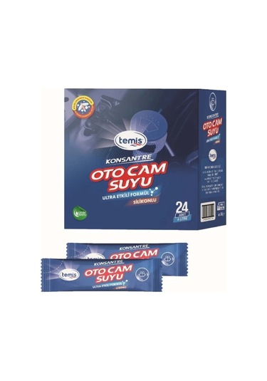 Silikonlu İz Bırakmaz Oto Cam Temizleyici 24 Ad 96 Lt