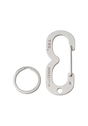 Pazly Ve Pratik Paslanmaz Kullanım Karabina Kampçılık, İçin Günlük Geeroyoo Dayanıklı Dağcılık Çelik Anahtarlık Aksesuar - Ml