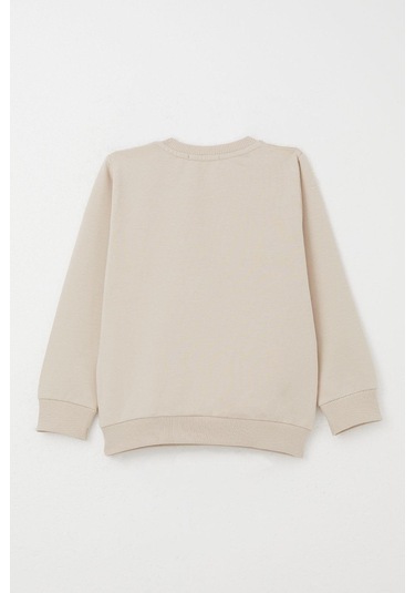 Breeze Kız Bebek Eşofman Takım Prenses Yazı Nakışlı 9 Ay-3 Yaş, Bej Bej